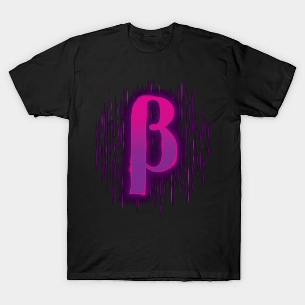 Greek Beta - Pinky Purple T-Shirt by DCLawrenceUK